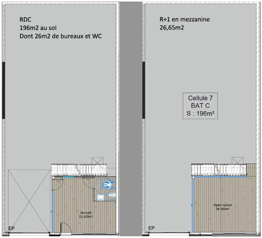 Local d'activité Le Haillan 223m² Location local d'activité Le Haillan Gironde OLACT2315699 2